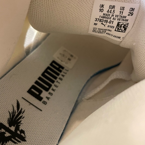 Puma MB.02 Frosted Ivory Black Mid Lamelo Melo Ball Shoes 378319-01 size 11 main image 6